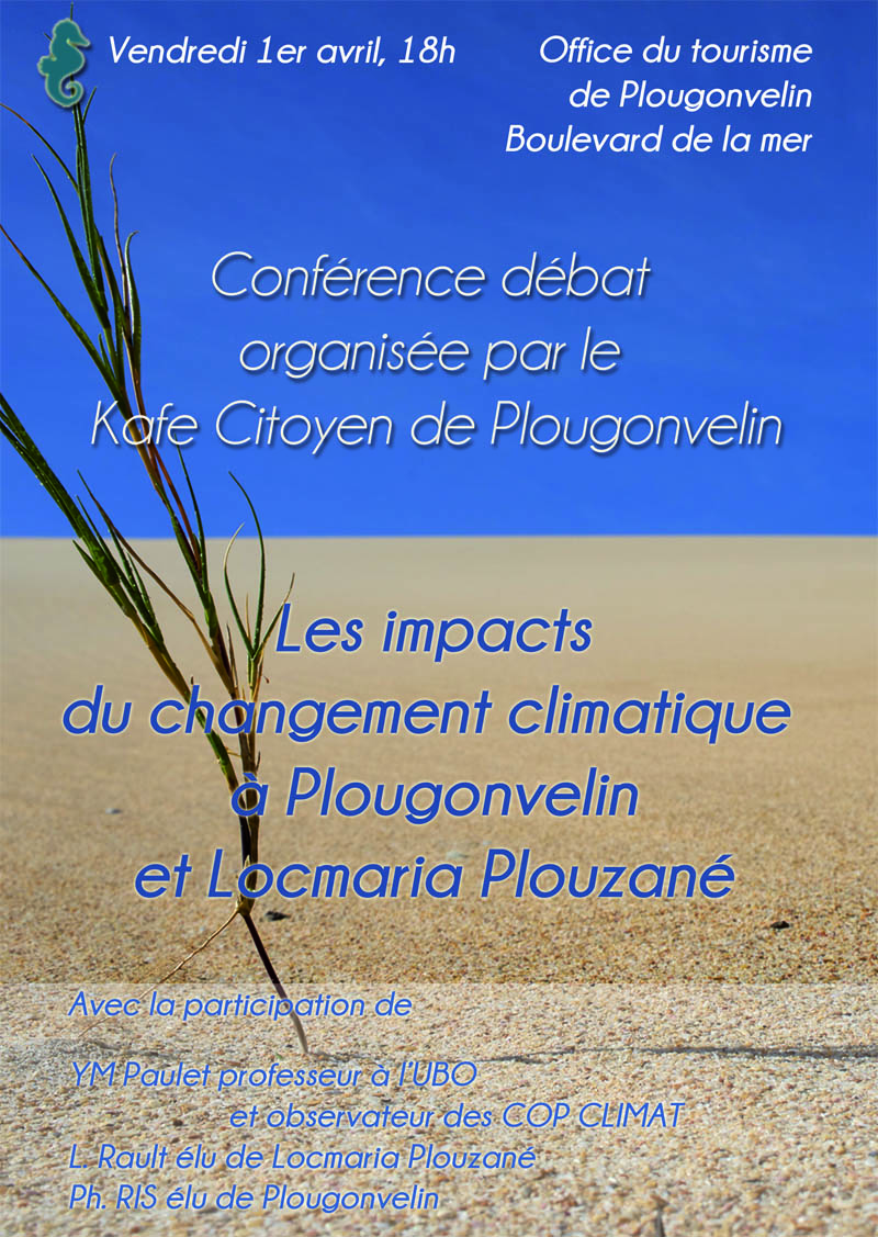 Réunion publique de printemps : les impacts du changement climatique à Locmaria-Plouzané et Plougonvelin